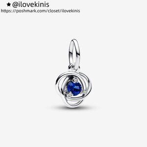 Pandora Blue Eternity Circle Dangle Charm